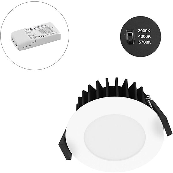 EVN-Lichttechnik LED-Spot 230V DALI IP54 3000-5700K ws L54D100125
